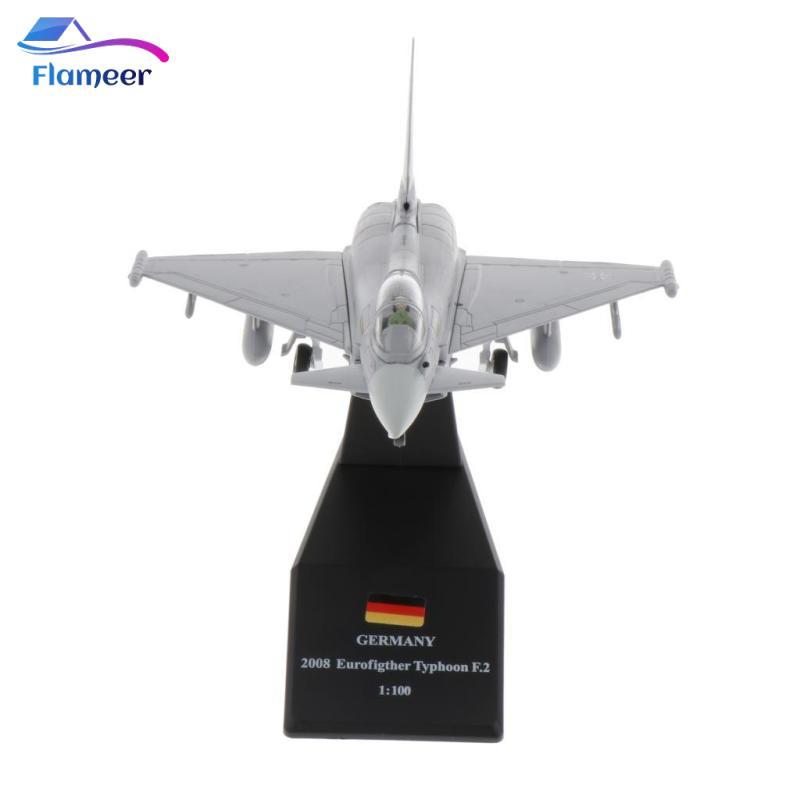 Bộ sưu tập mô hình máy bay tỷ lệ 1: 100 Máy bay chiến đấu EF2000 Đồ chơi máy bay thu nhỏ