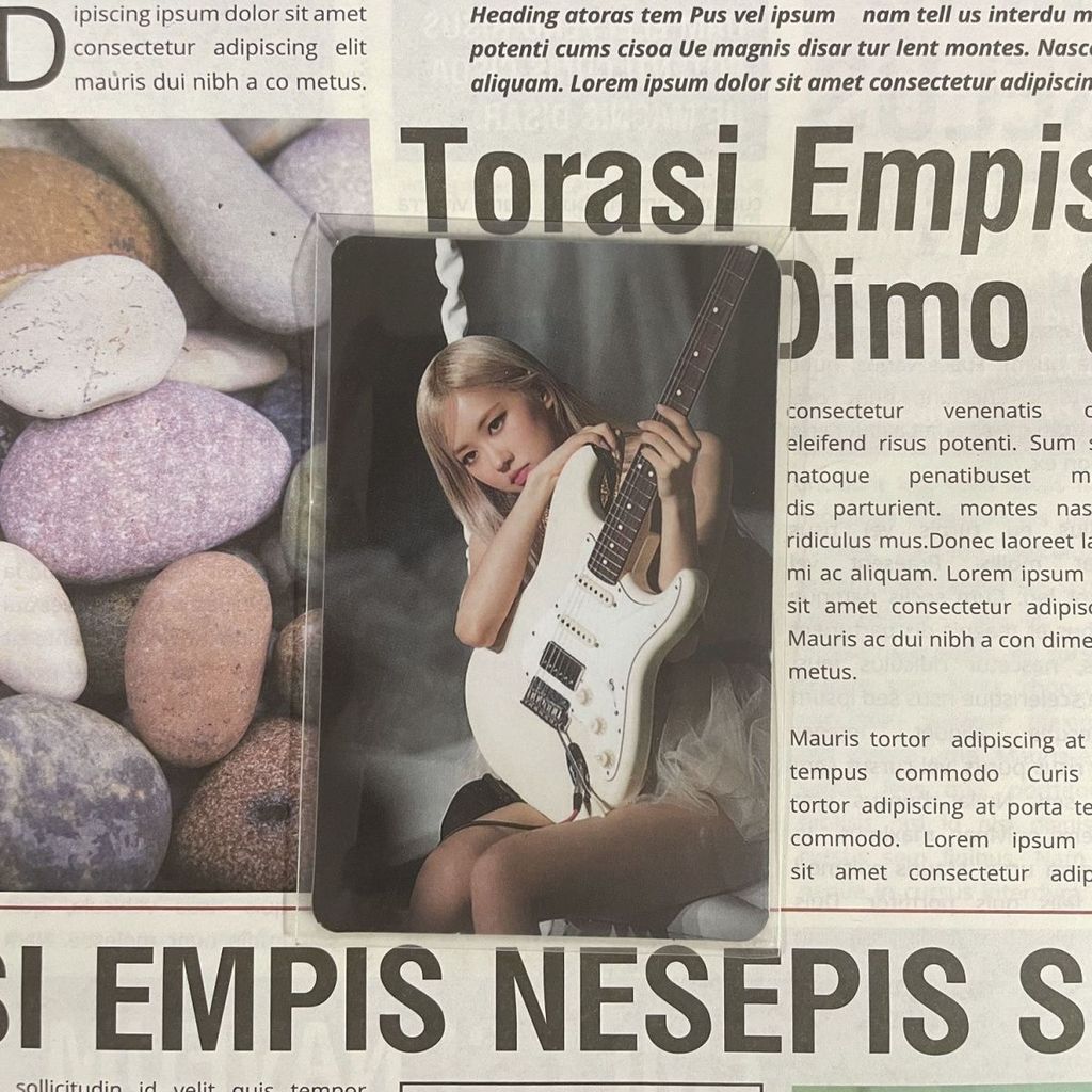 Sản phẩm chính hãng chính thức blackpink mini card chính hãng rose giới hạn park chae-young theshow 