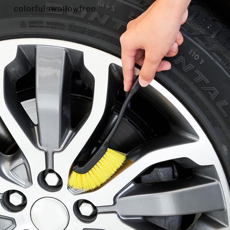 Colourswallowfree Car Tire Rim Brush Bánh xe Hub Bàn chải làm sạch Bánh xe ô tô Chi tiết Phụ kiện là