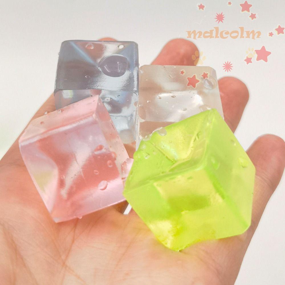 MALCOLM Ice Cube Balls Toy, Ice Cube Cat Paw Ice Block Bóp Toy, Hoạt Hình Trong Suốt Dễ Thương Mini 
