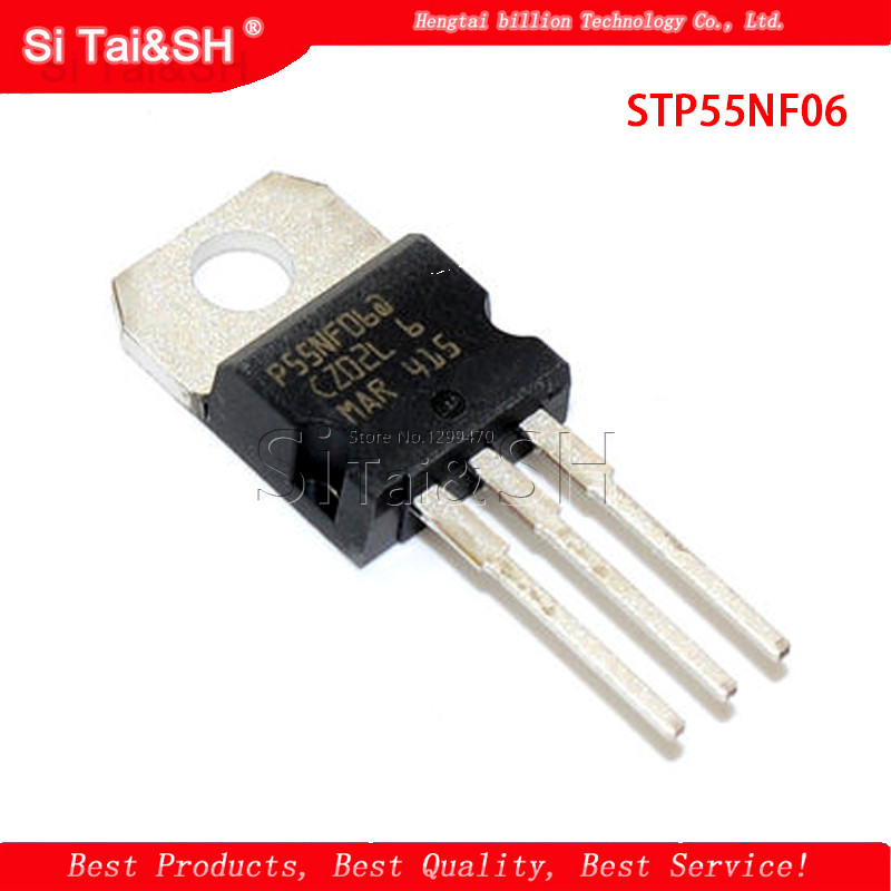 10 CÁI STP55NF06 TO-220 P55NF06 TO220 55NF06 bóng bán dẫn MOS FET mới