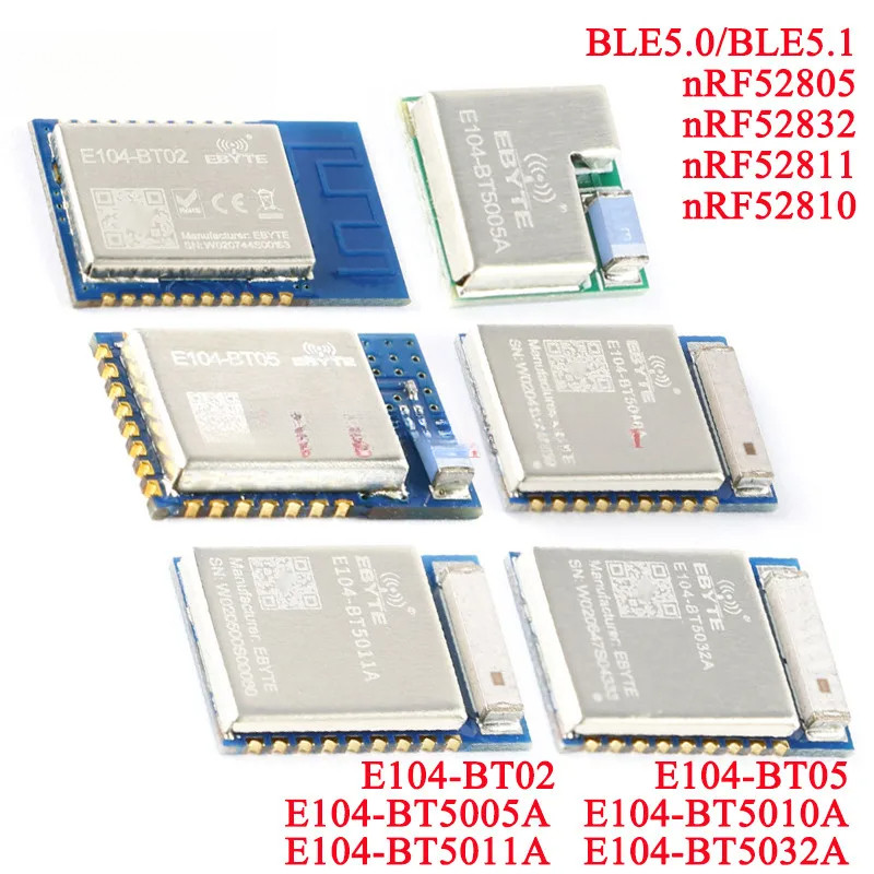 2 Cái / 1 cái nRF52805 nRF52832 nRF52811 nRF52810 ebyte E104-BT5005A ZigBee 2.4G Cổng nối tiếp không