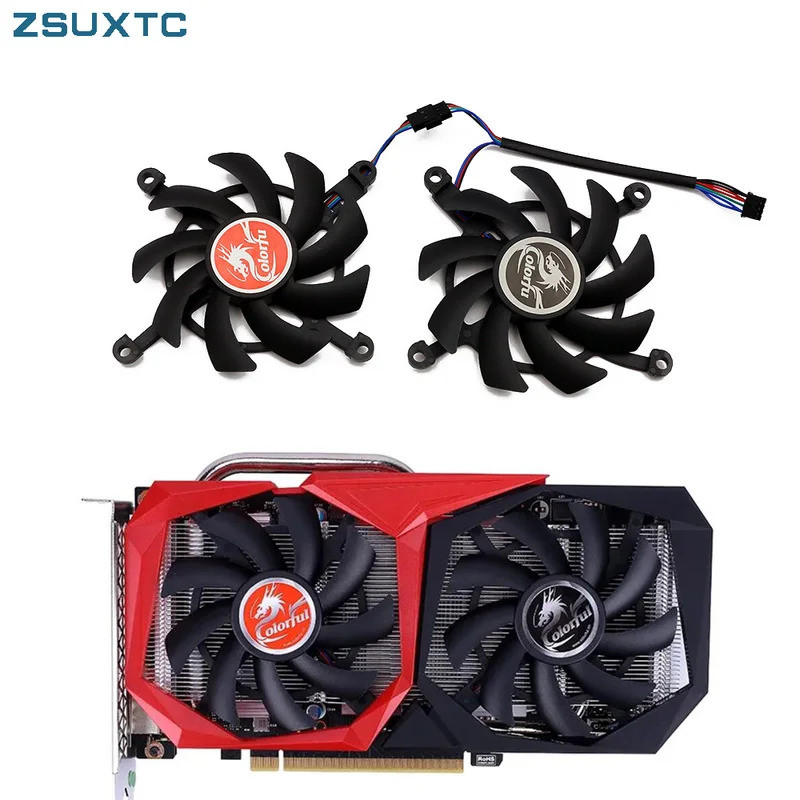 HL RTX 2060 2060 Ti Thay Thế Quạt Cho GeForce GTX 1660Ti 1650 1660 SUPER Card Đồ Họa Quạt Làm Mát