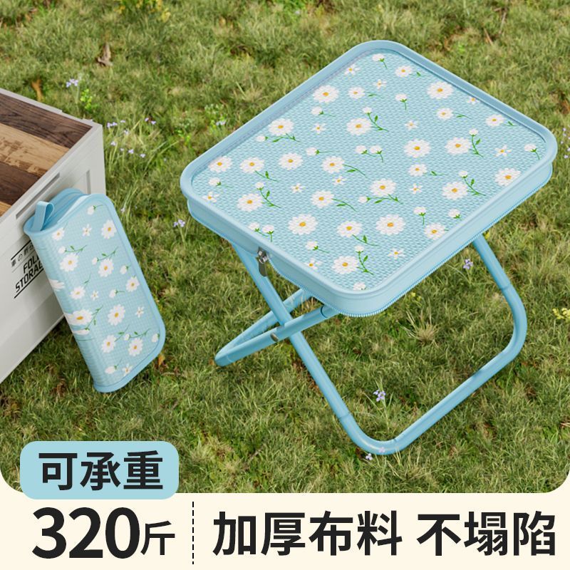 Hot Sale#Mini Folding Stool Portable Travel Folding Small Stool Fishing Stool Camping Chair Handbag 