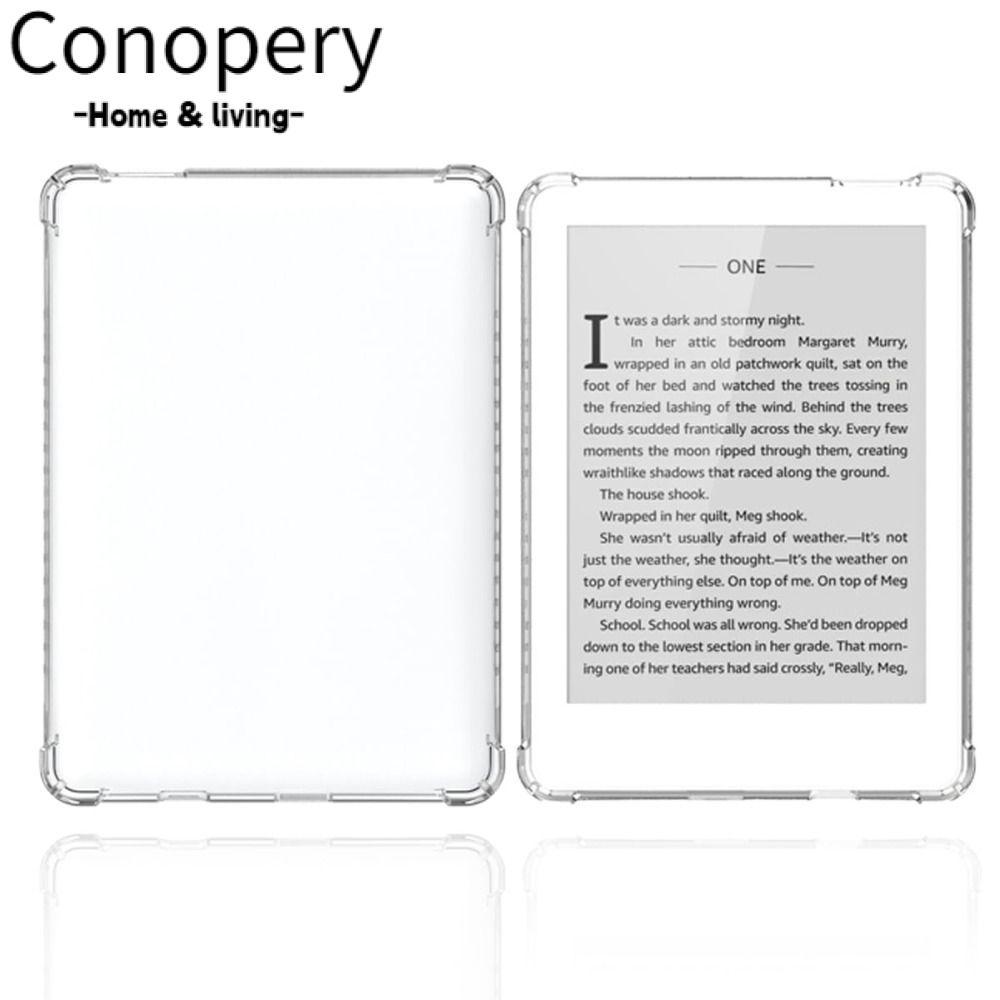 CONOPERY 6 inch E-Reader, Vỏ bảo vệ chống mài mòn chống sốc, Vỏ lưng TPU trong suốt chống rơi cho Me