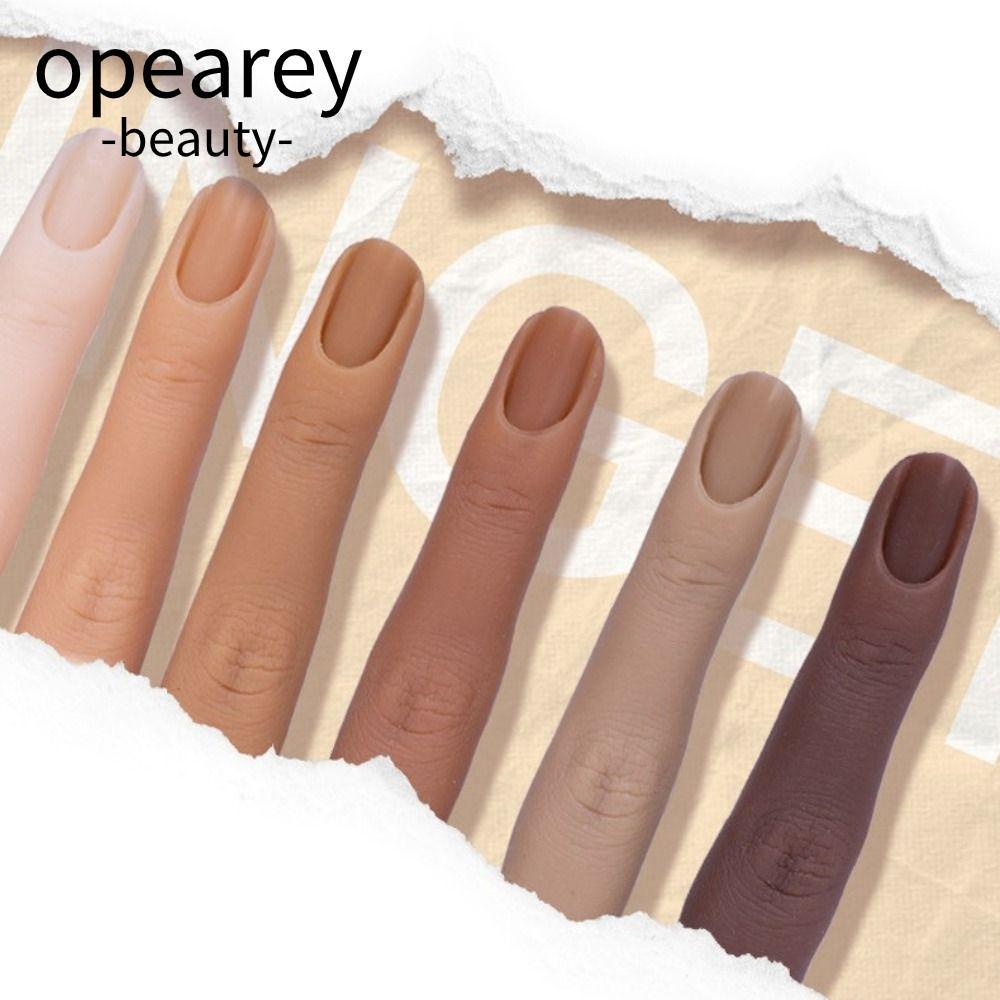 OPEAREY 1 Cái Dụng Cụ Làm Móng Tay DIY Professional 6 Màu Thực Hành Ngón Tay Giả