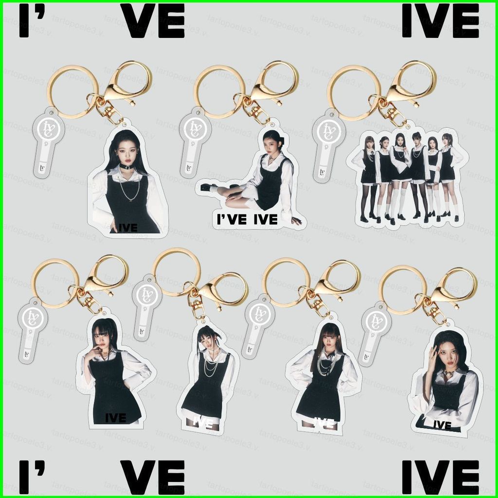 IVE I 've IVE Acrylic móc khóa Túi mặt dây chuyền phụ kiện Yujin Gaeul Wonyoung LUZ Rei Leeseo