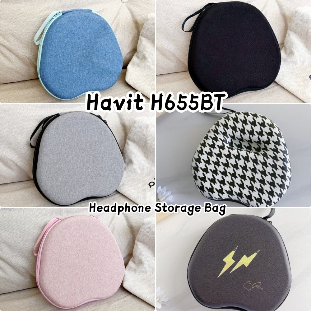 [Còn hàng] Dành cho hộp đựng tai nghe Havit H655BT Tai nghe hoạt hình dễ thương Túi lưu trữ Hộp đựng