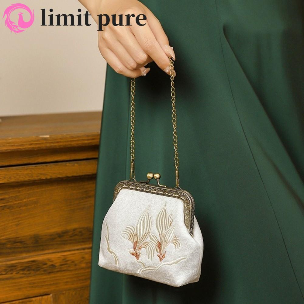 LIMIT PURE Túi Ly Hợp Nữ Hoa Retro Nữ