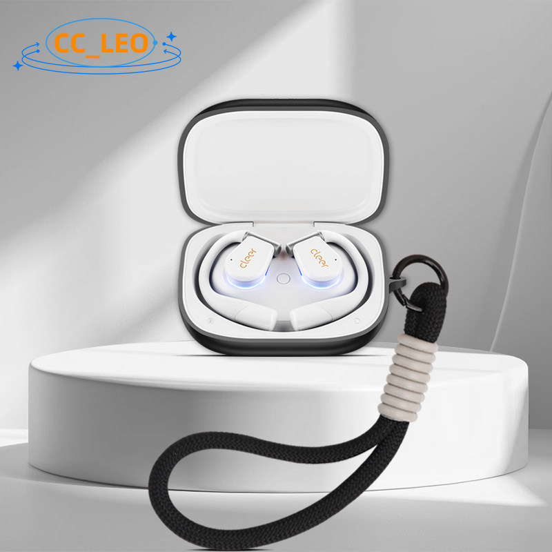 for Cleer ARC 4 Case Silicone Soft Case Cute Lanyard Pendant Suitable for Cleer ARC 4 Plus Shockproo