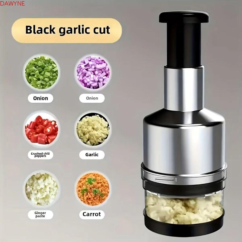 DWAYNE Onion Chopper, Máy ép tỏi bằng tay đa chức năng, Dụng cụ nhà bếp Máy thái rau củ bằng thép kh