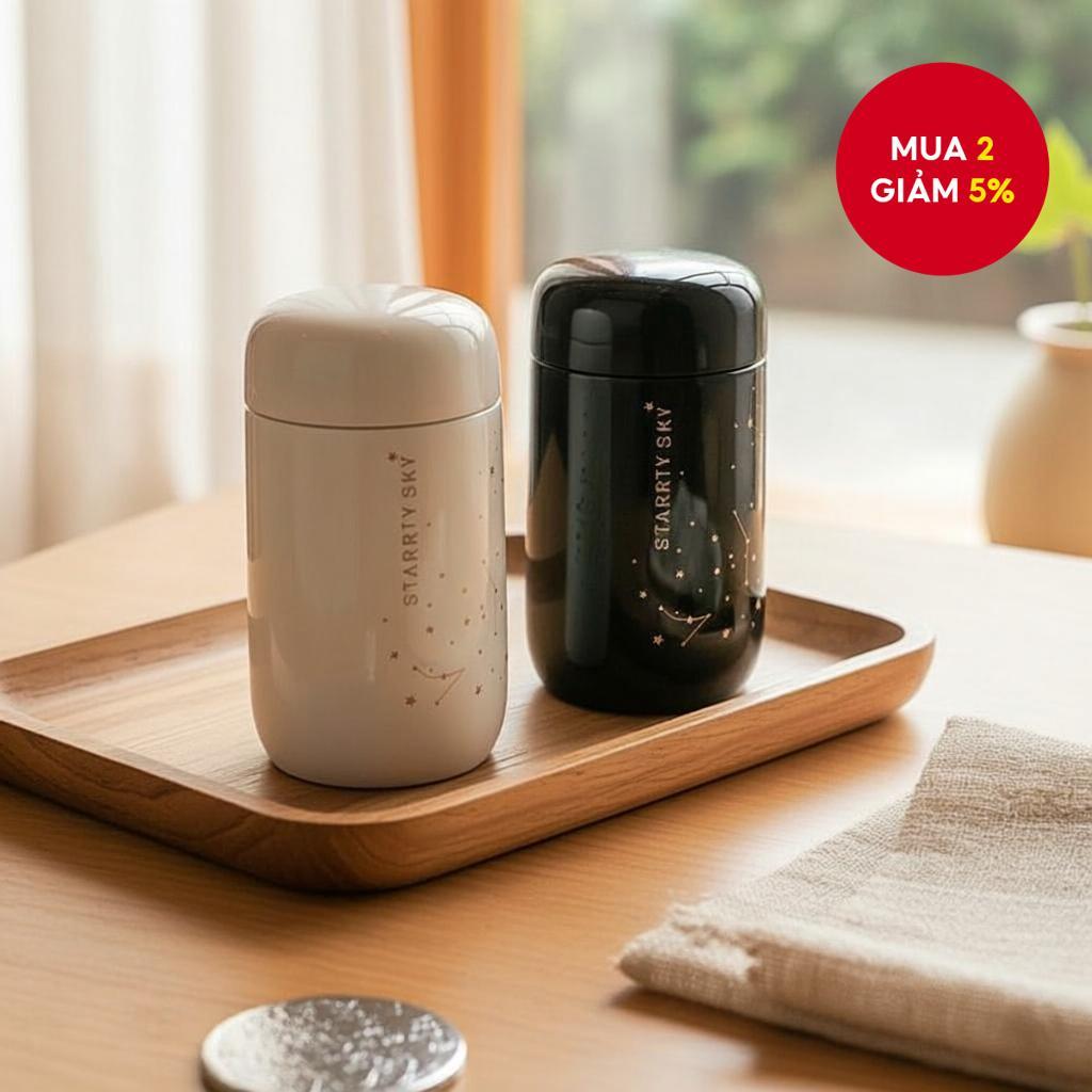 Bình giữ nhiệt Starry Sky 200ml - Cốc giữ nhiệt cho cặp đôi, nóng & lạnh