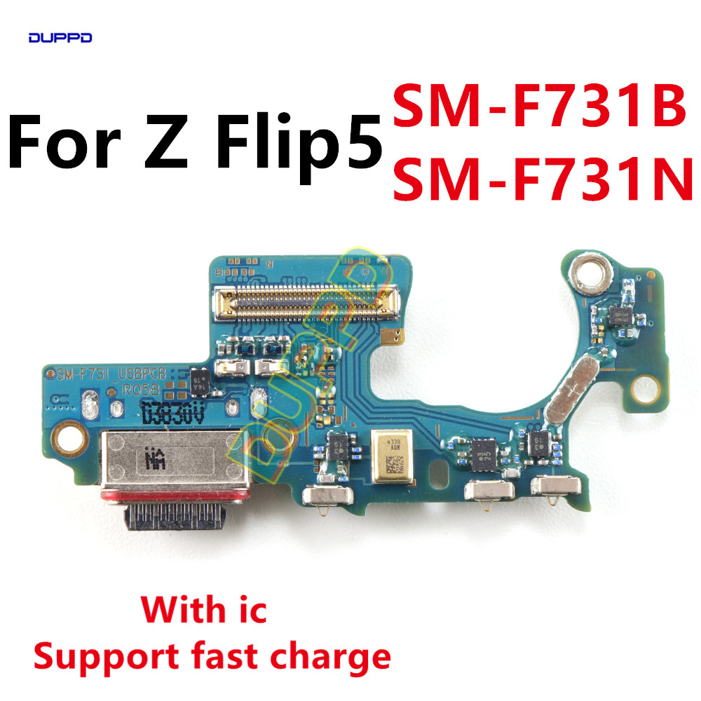 USB Sạc Nhanh Ban Sạc Cho Samsung Galaxy Z Flip5 F731 F731B F731N F731U Bảng Sạc Cáp Mềm