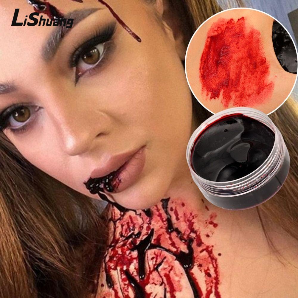LISHUANG Gel Máu Giả, Dễ Dàng Vệ Sinh 30g Dày Máu Giả, Trang Điểm Thân Thiện Với Da Ma Cà Rồng Sẹo G