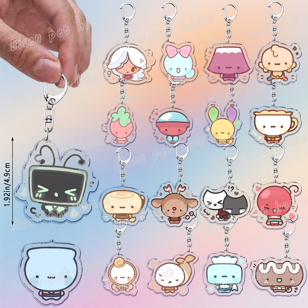 Game Keychains for Accessories Bag Shrimpo Astro Gigi Connie Artro Sprout Dandys  Vee Shelly Pebble 