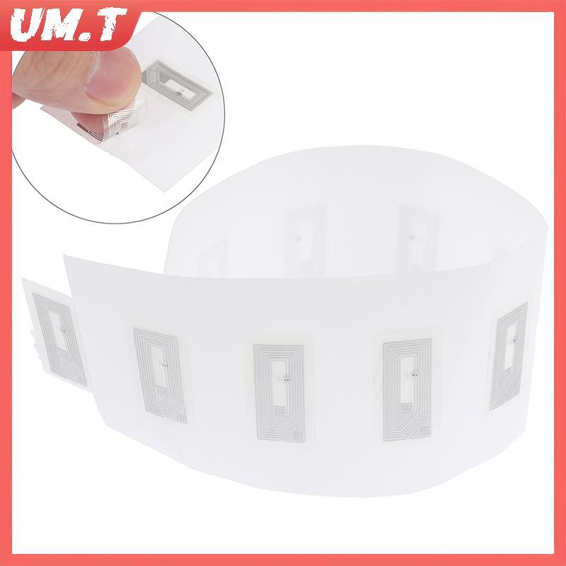 UM.T 100 Chiếc NFC Chip Ntag213 Stier Wet Inlay 2 * 1cm 13.56 MHz RFID NTAG213 Thẻ Nhãn rỗng