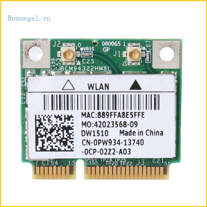 ROX Dual Band BCM94322HM8L DW1515 Nửa Mini PCI-e WIFI Wlan Card cho DELL E4200