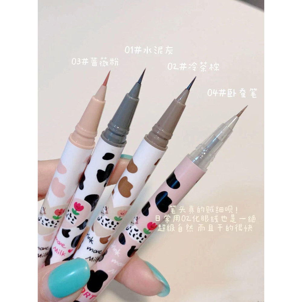 FLORTTE Floral Lolia Bút Kẻ Mắt 04 Keo Bút Crouching Silkworm Outline Shadow Under Ultra-Fine Luolia