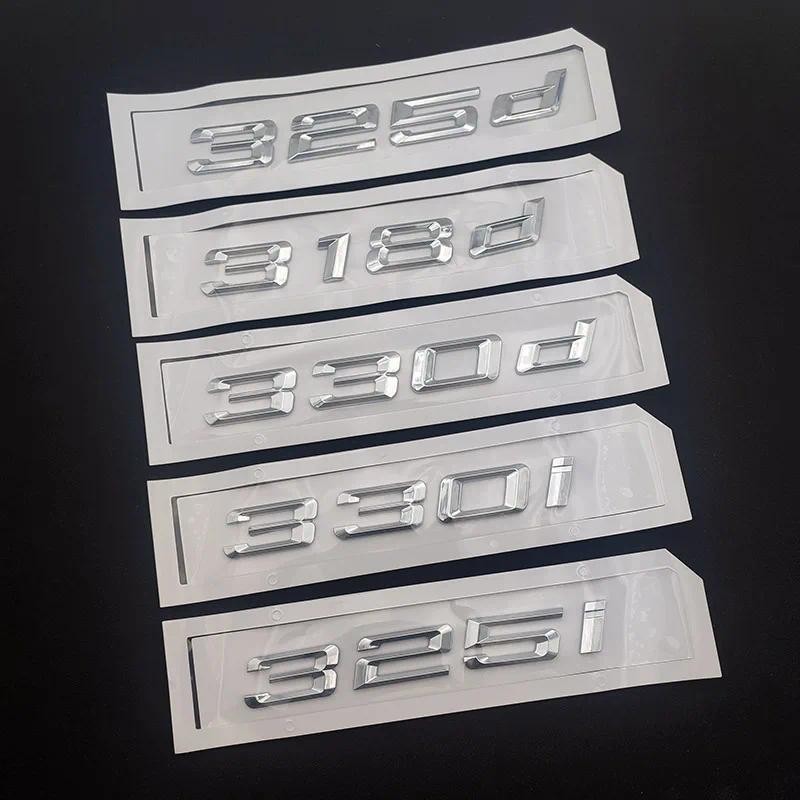 3d Chrome Xe Chữ Cái Cho Xe BMW 316i 318i 320i 325i 330i 325d 330d 320d E30 E36 E46 E90 F30 Logo Biể