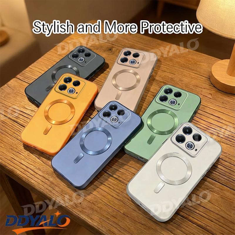 Ốp Từ Tính Màu Cho Infinix Note 40 4GSoft Ốp Lưng Chống Sốc Với Nút Mạ Điện Cao Cấp & Vỏ Bảo Vệ Came