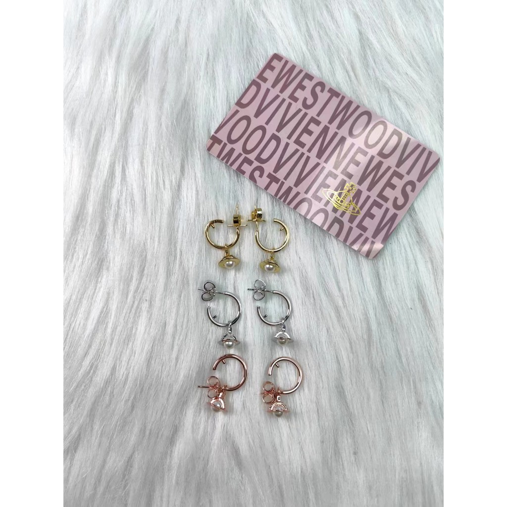 vivienne westwood Real Shot Original Image 3D Small Pendant Earrings