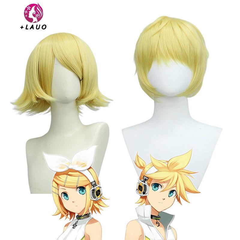 Tóc giả cosplay anime Kagamine Rin Springevenstar - Chất liệu tổng hợp chịu nhiệt