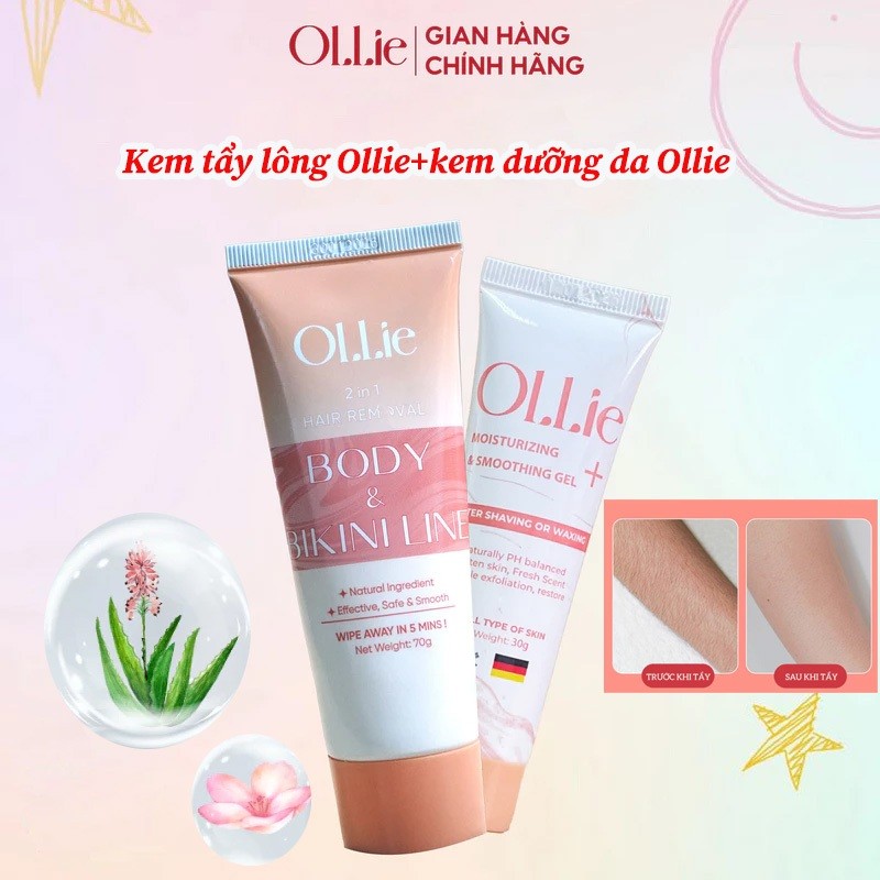 Kem tẩy lông OLLIE , tẩy lông vùng kín, nách, tay, chân, Tẩy lông nhanh .triệt lông an toàn không đa