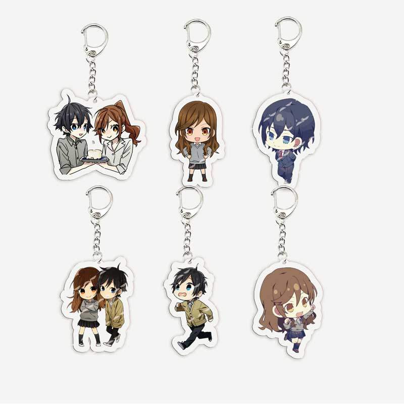 Anime Horimiya Keychains for Accessories Bag Acrylic Kyouko Hori Miyamura Izumi Charm Keyrings Chain