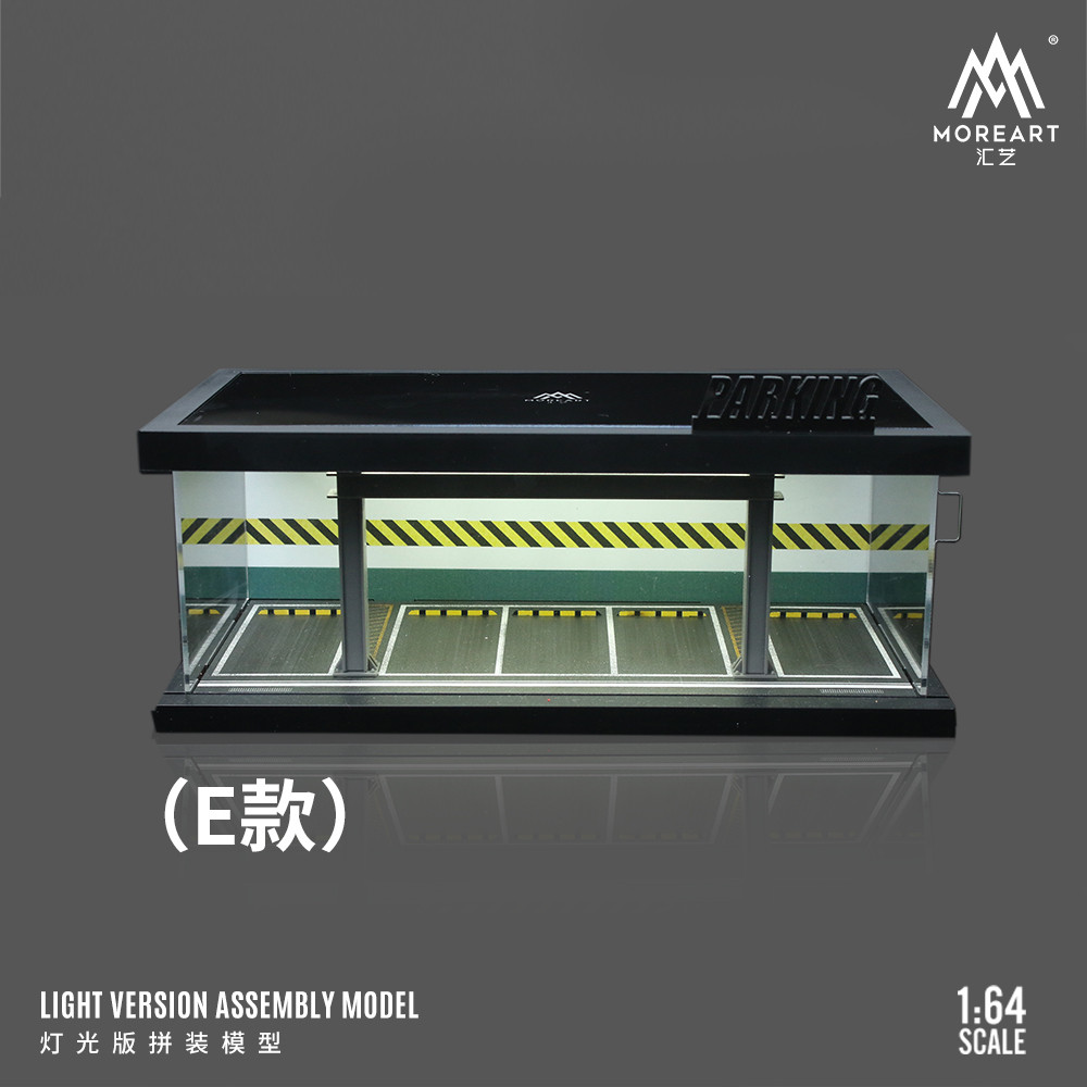 [ORDER] Mô hình diorama MOREART 1:64 E-style Theme Parking Lot Lighted Assembly Scene MO960117