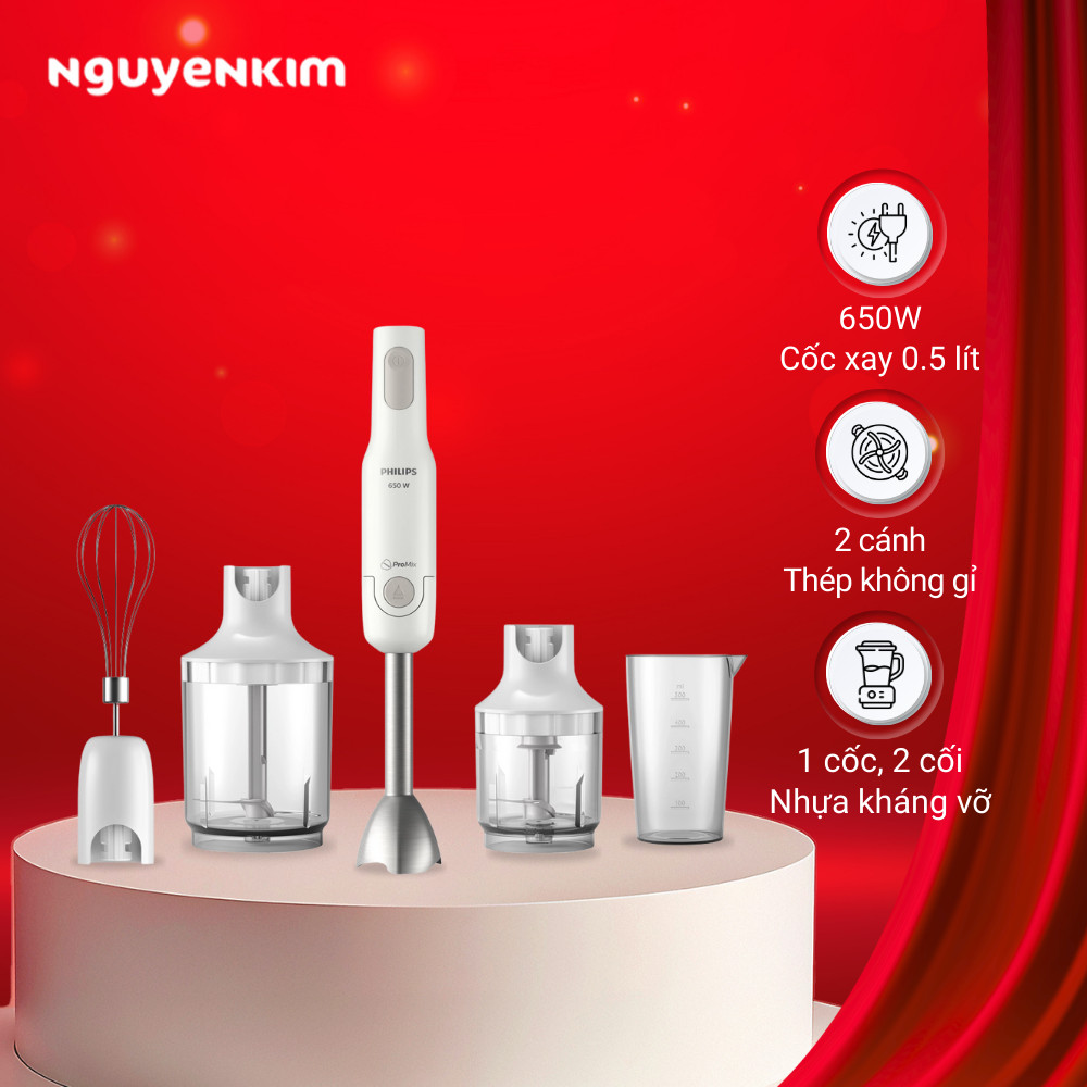 Máy xay sinh tố cầm tay Philips HR2537/00