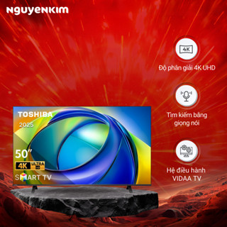 [Mới 2025] Smart Tivi Toshiba AI 4K 50 inch 50C350RP