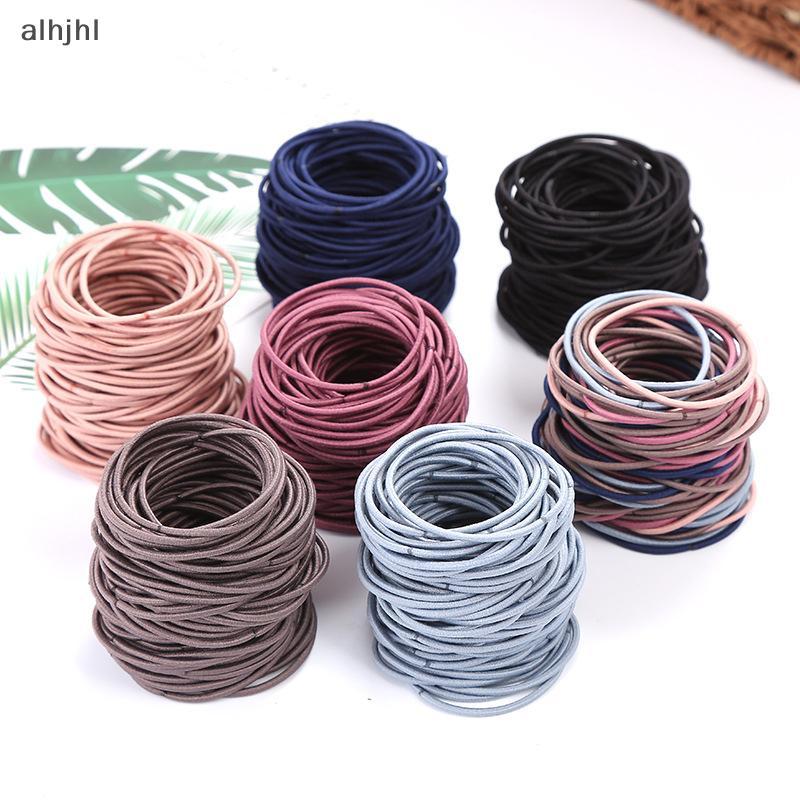 100 chiếc dây buộc tóc cao su cho nữ dây buộc tóc Dây Buộc Tóc Dây Buộc Tóc dây buộc tóc đàn hồi dây