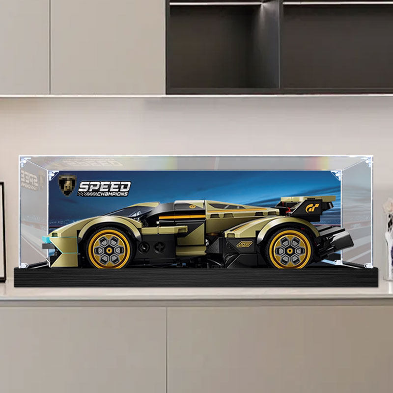 [Hộp trưng bày acrylic] Hộp trưng bày acrylic Thích hợp cho Lego 76923 Lamborghini V12 Hộp lưu trữ h