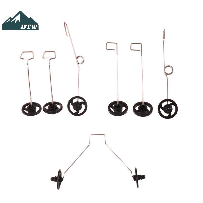 DTW 1 Bộ Xốp Tay Ném Glider Landing Gear Kit Có Bánh Xe Máy Bay Phụ Kiện Cho Cessna J-11 J-20 SU27 S