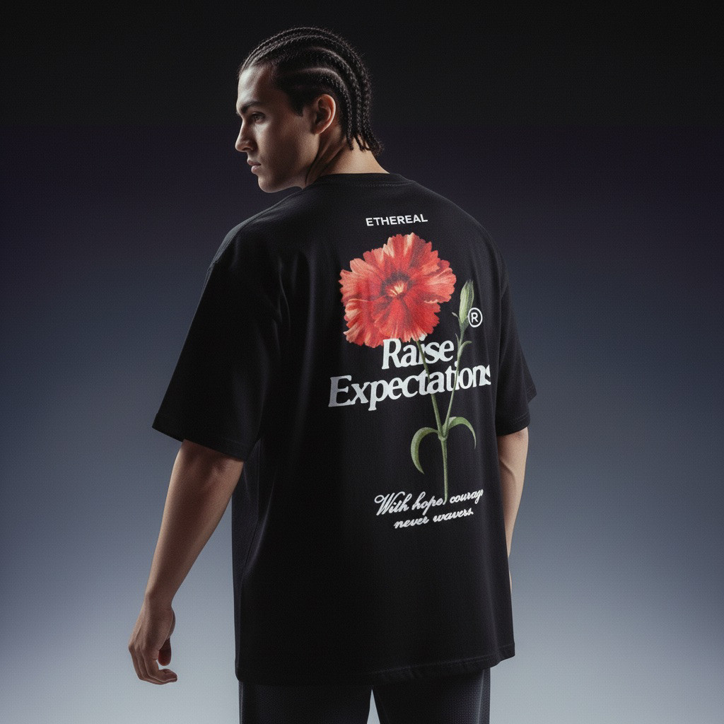 ETHEREAL - Tshirt Oversized Pria Wanita Distro Raise Expectations