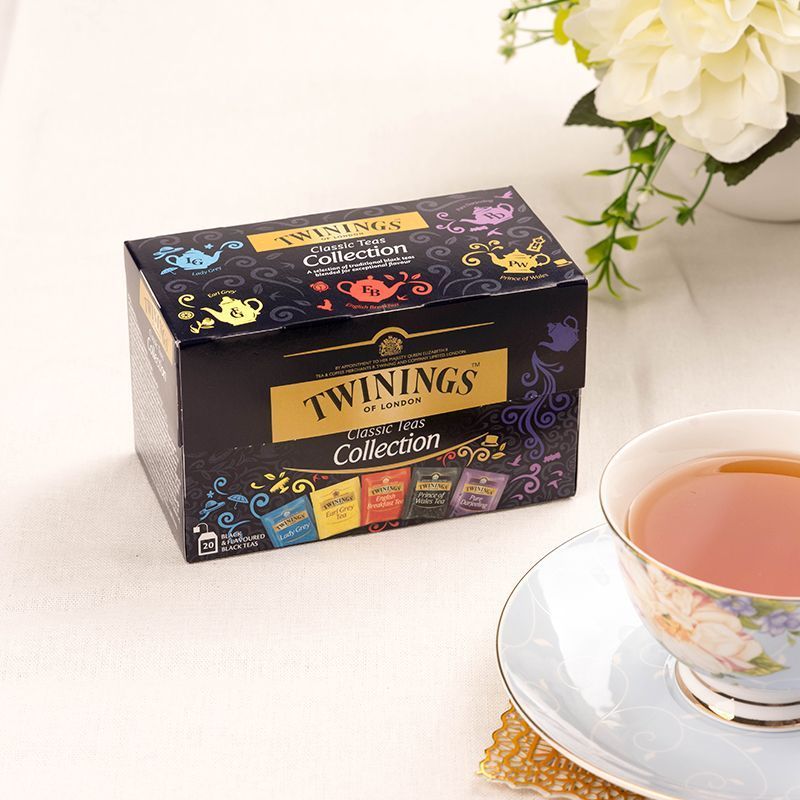 Twinings British Twinings Lựa chọn trà đen 40g Túi trà Túi trà Earl Grey Darjeeling Assam Trà sữa 2.