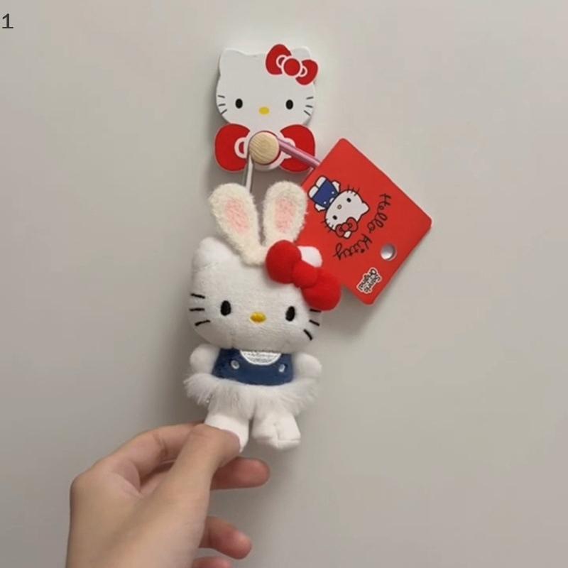 Kawaii Sanrio Hello Kitty KEYCHAIN-dễ thương búp bê sang trọng Keyring Ba lô Mặt dây chuyền Quà Tặng