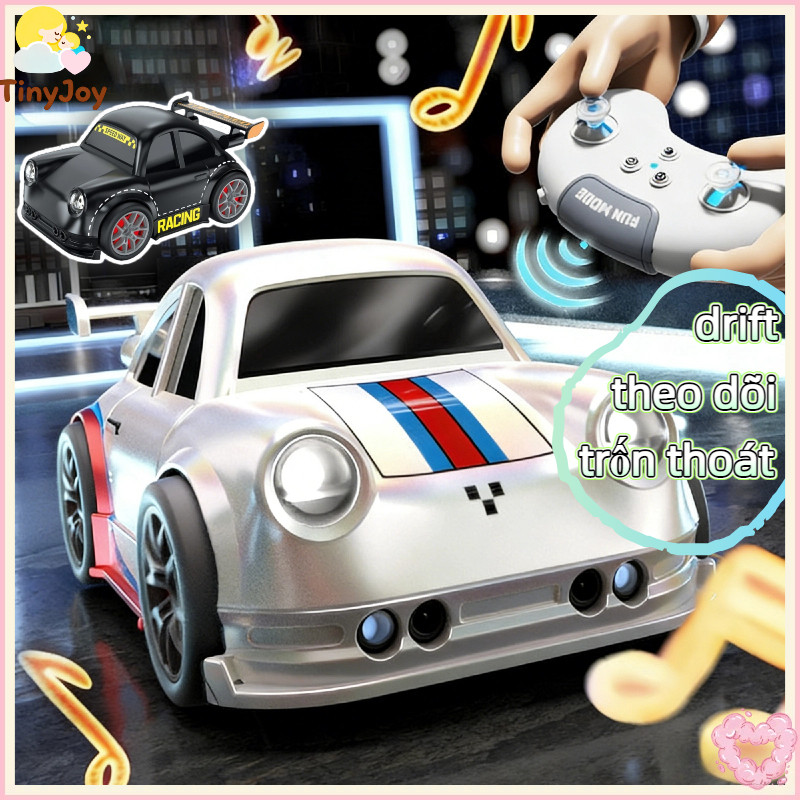 Xe drift điều khiển từ xa cảm biến 3 chế độ: drift, theo dõi, trốn thoát, LED âm thanh -Quà tặng bé