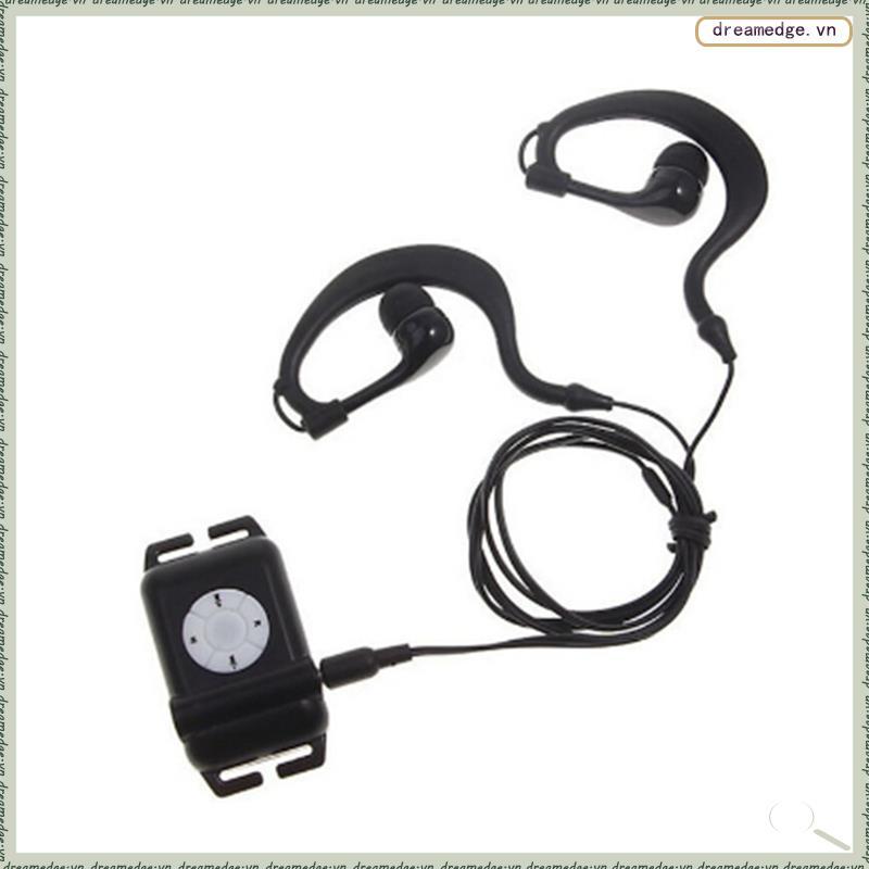[dreamedge] Mp3 dành cho bơi lội Máy nghe nhạc MP3 chống nước có tai nghe FM Mp3 để lướt sóng Loại đ