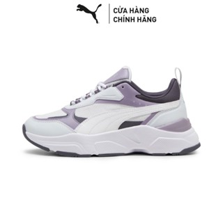 Giày Thời Trang PUMA Nữ Cassia Silver Mist-White-Galactic Gray-Pale Plum-Silver Màu Xám