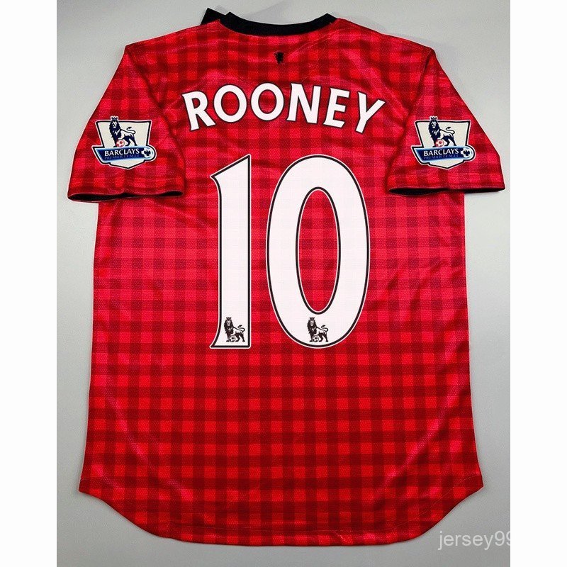 Áo Bóng Đá Retro Old Trafford 2012/13 Rooney Van Persie - tùy chỉnh