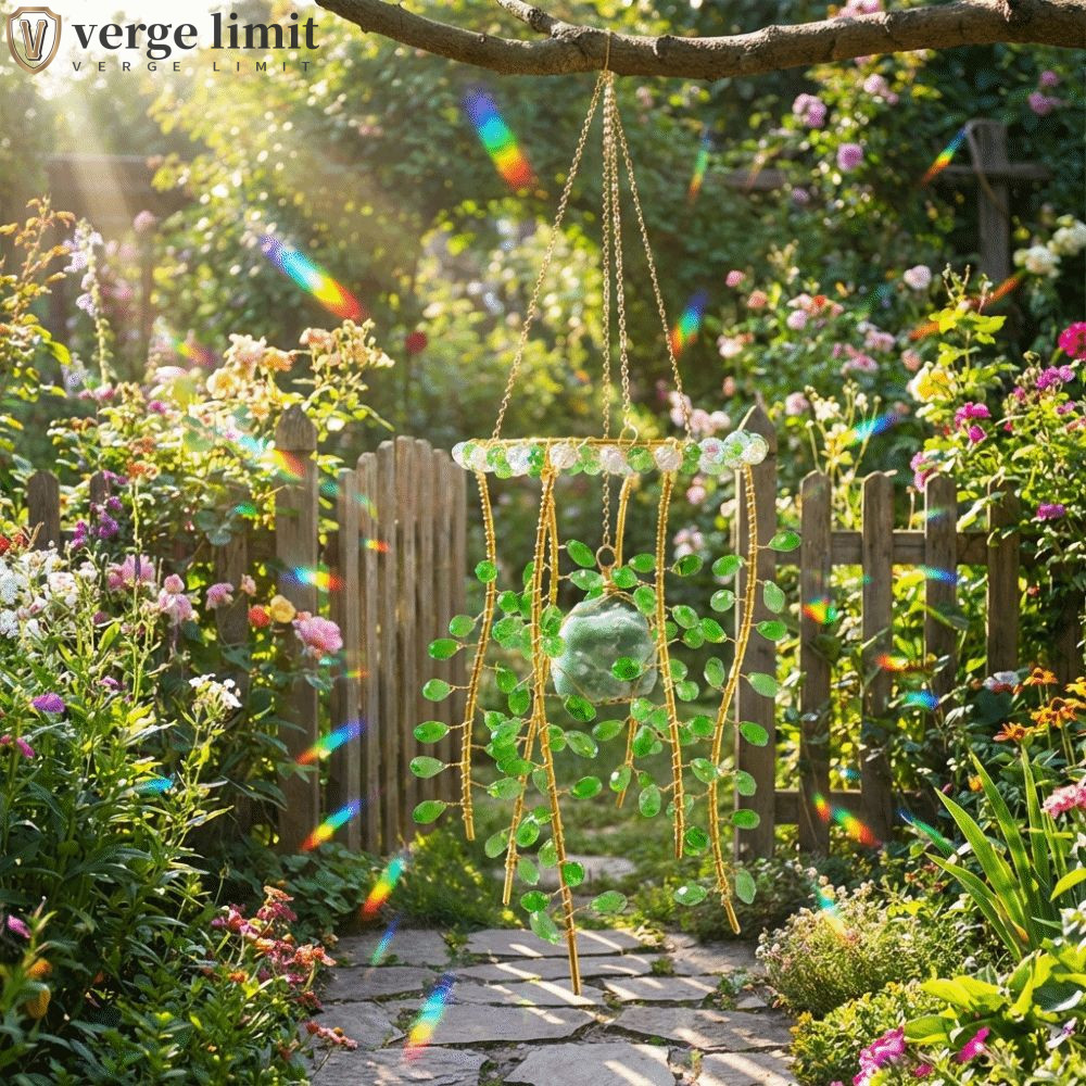 VERGE LIMIT Chuông gió liễu, Handmade Rainbow Makers Mặt dây chuyền thủy tinh, Ngộ nghĩnh Tự nhiên T