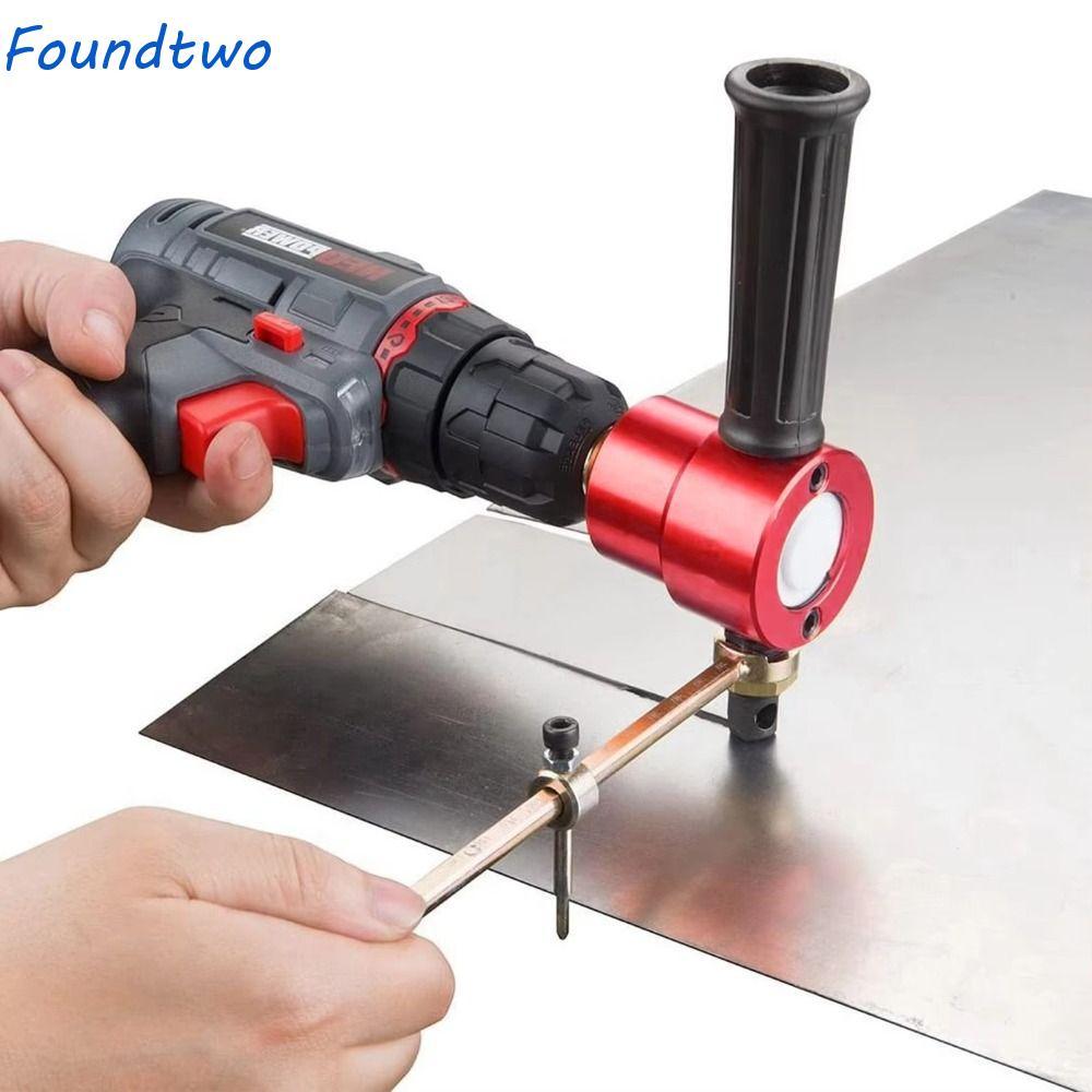 Máy cắt tấm kim loại FOUNDTWO, Nibbler hai đầu có thể điều chỉnh, Dụng cụ gỡ lỗi quay quay bằng sắt 