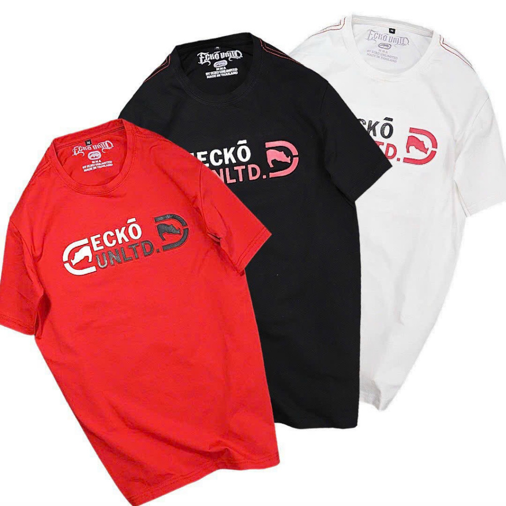 Áo thun thời trang dáng rộng ECKO UNLTD cổ điển, logo in nổi bật