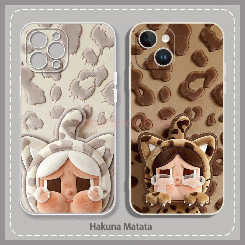 Ốp điện thoại Vivo X300 Pro x300 pro x300 ultra Ốp bảo vệ Pop Mart Crying Baby Leopard Print Protect