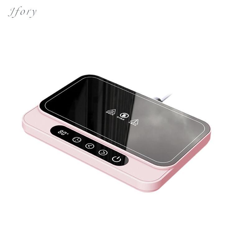 Máy hâm nóng cà phê Máy hâm nóng cốc 50W Kiểm soát nhiệt độ với hẹn giờ Màn hình kỹ thuật số Máy sưởi đồ uống Hộp đựng thực phẩm di động Đế sưởi ấm Chất liệu PP Tự động tắt