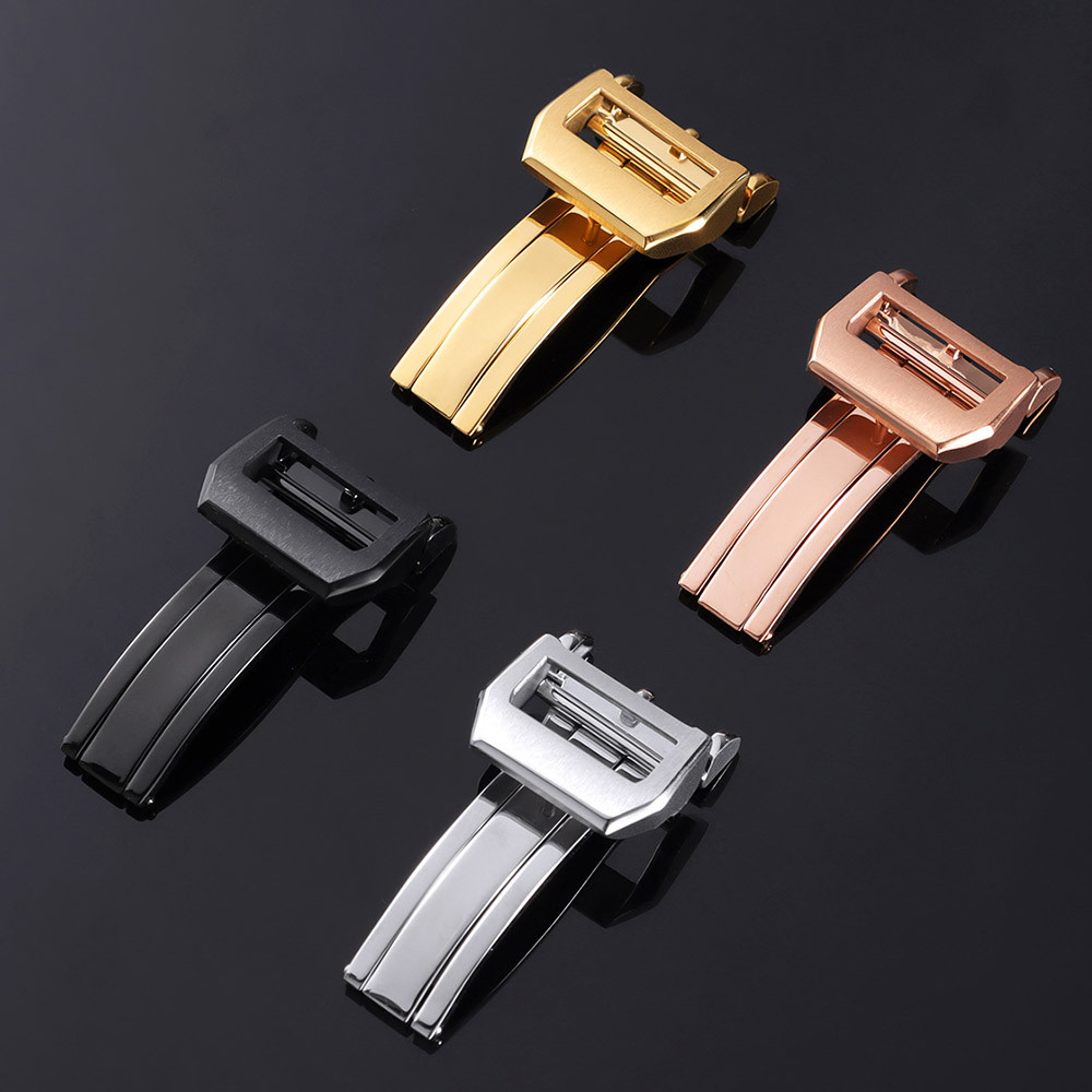 Phi Công Gấp Khóa Khóa Cho IWC Portugieser Mới Lạ Portofino Aquatimer Thép Không Gỉ 304 Khóa Đồng Hồ