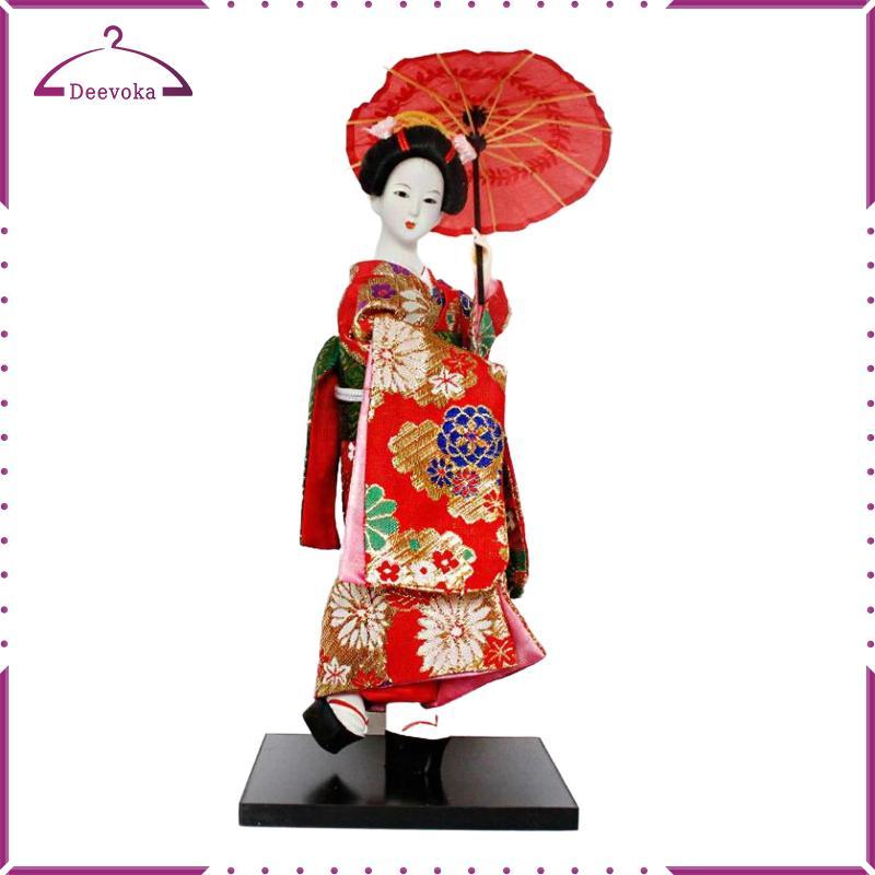 12 "Nhật Bản Geisha Phương Đông Cổ Kabuki Trang Trí Búp Bê Kimono Dân Tộc Nhật Bản Geisha Búp Bê Cho