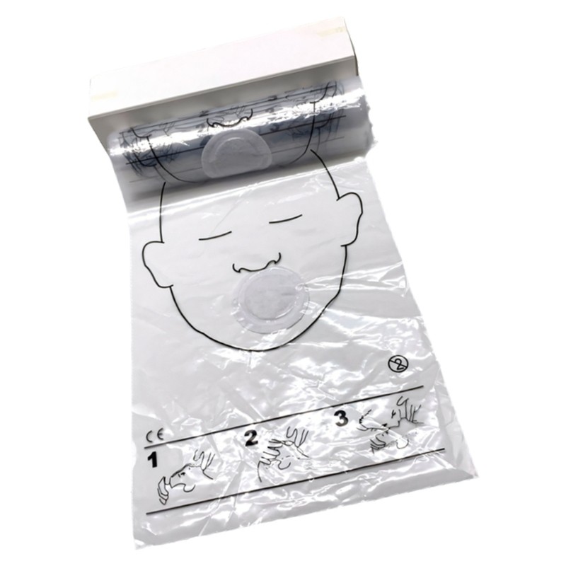 Addtoyou11 Cpr Sơ cứu CPR Tấm chắn mặt CPR cho máy hồi sức CPR có móc khóa Vòng chìa khóa Hình trái 