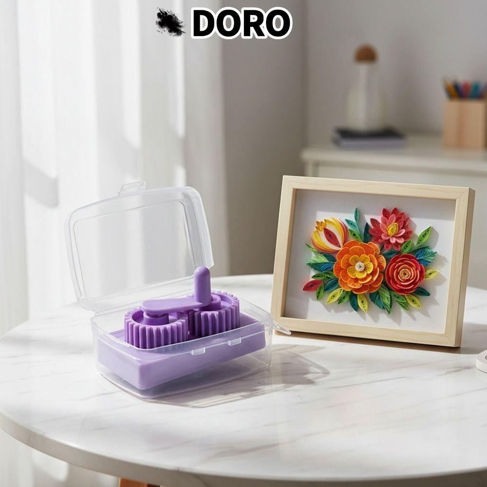 DORO Giấy Quilling Crimper, Máy giấy uốn màu tím làm sóng, Công cụ dập nổi Bump Chức năng uốn Máy nh